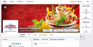 SALOMONFoodWorld Salomon Facebook neue Webseite