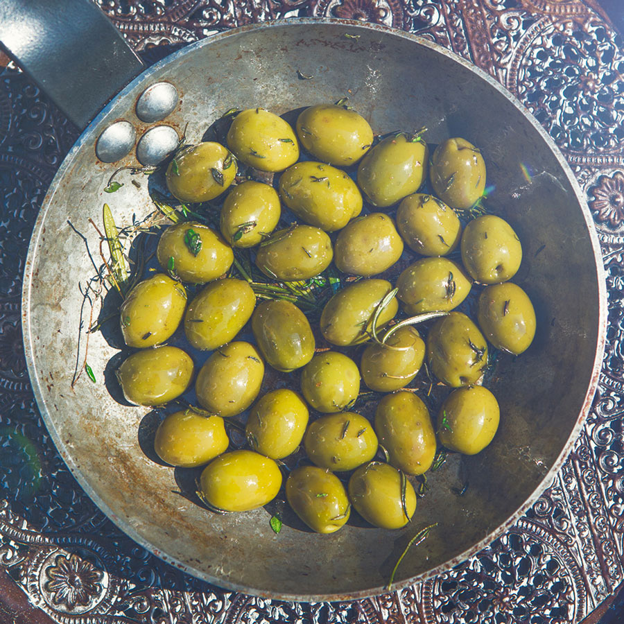 Vorspeisen Rezept für Oliven Heiße Oliven Florence Stoiber