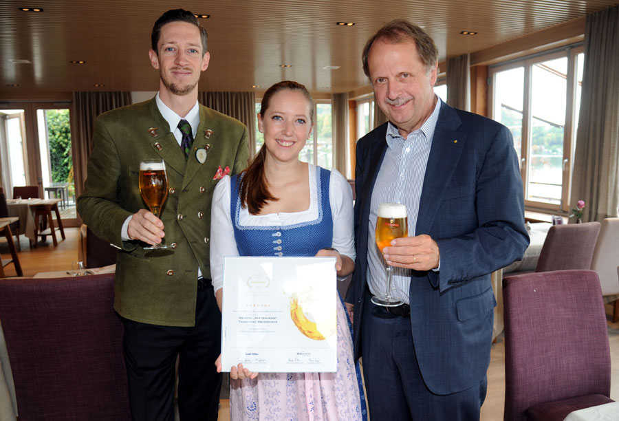 Foto: Brau Union Österreich/www.foto-fellner.at Bierkrone für Restaurant Das Traunsee