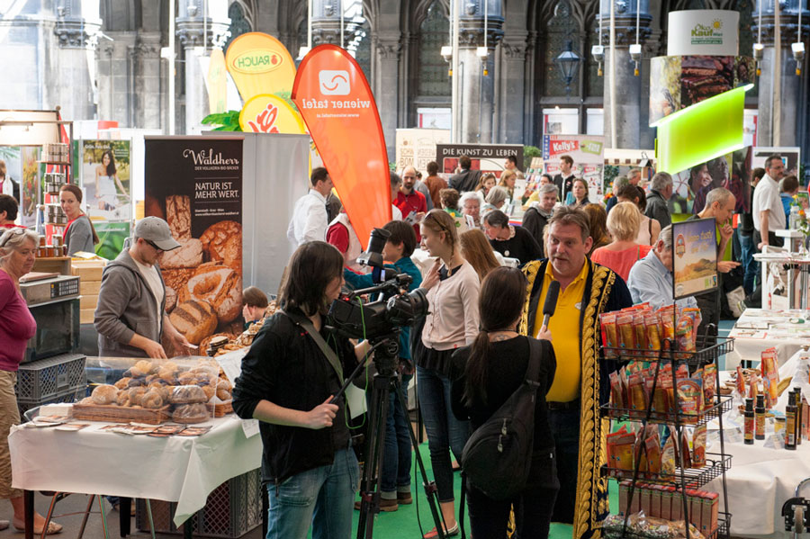 Foto: Fairtrade Österreich/Peter Tuma Fairer Genussmarkt im Wiener Rathaus