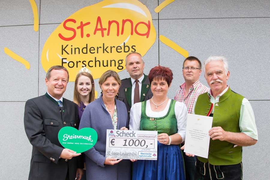 Steiermark Spende St. Anna Kinderkrebsforschung