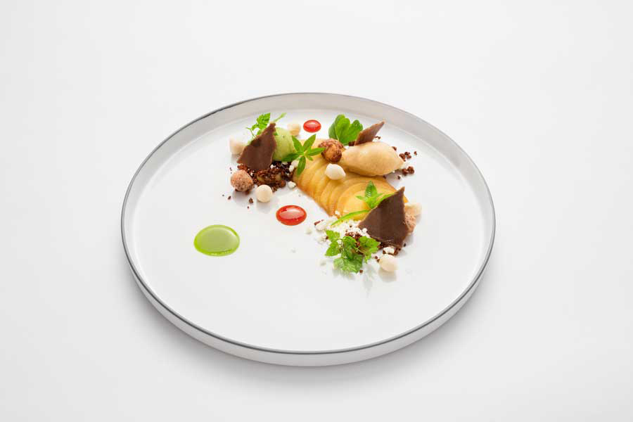 Foto: Kröswang Royal Dessert mit Apfel Tarte du Chef Kröswang Royal