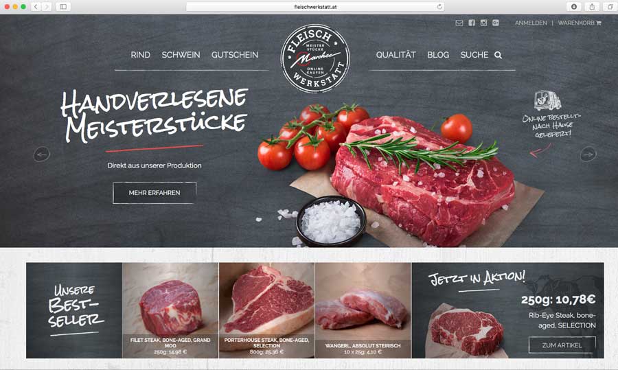 Foto: Fleischwerkstatt Fleischwerkstatt Bestes Fleisch von Rind und Schwein für Gastronomie