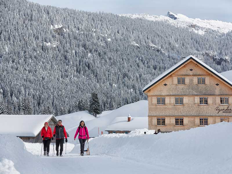 Kulinarisches Winterwandern in Vorarlberg