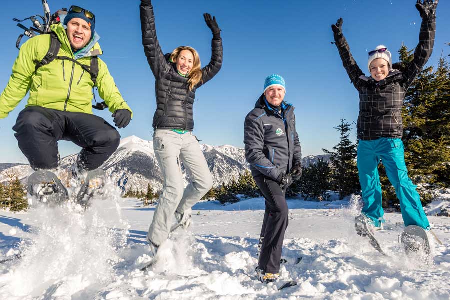 Foto: Arthur Michalek Schneeschuhwandern in Niederösterreich
