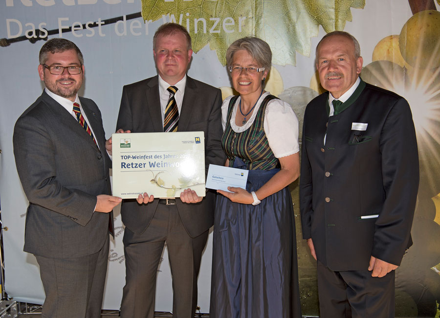 Auszeichnung für Retzer Weinwoche Top-Weinfest