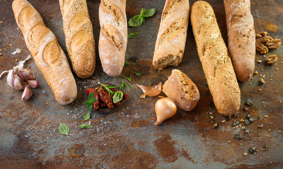 Knusprige Baguettes für die Gastronomie Haubis