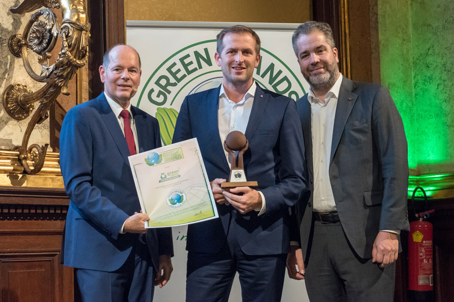 Foto: Green Brands Austria/APA-Fotoservice/Godany Auszeichnung für Werner Mertz Professional