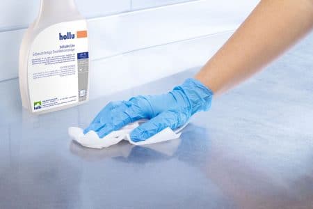 hollu Was muss ich vor der Wiedereröffnung beachten? Die hochwertigen hollu Desinfektionsprodukte werden aus besten Rohstoffen hergestellt, sind hochwirksam und gleichzeitig so haut- und materialschonend wie möglich. Die Wirksamkeit ist durch EN-Prüfungen belegt.