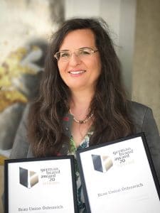 Auszeichnung Bierkultur Gabriela Maria Straka, Leitung Unternehmenskommunikation & CSR der Brau Union Österreich