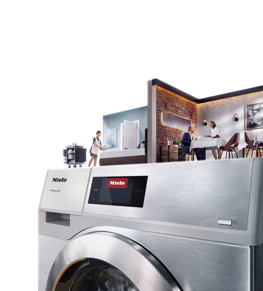 Miele bietet professionelle Wäschereitechnik für die spezifischen Anforderungen der Gastronomie und Hotellerie.