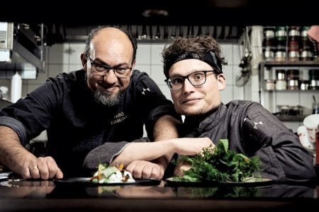 Neues Küchen-Team Haubenkoch Mario Schneider und Sous Chef David Lamatsch.