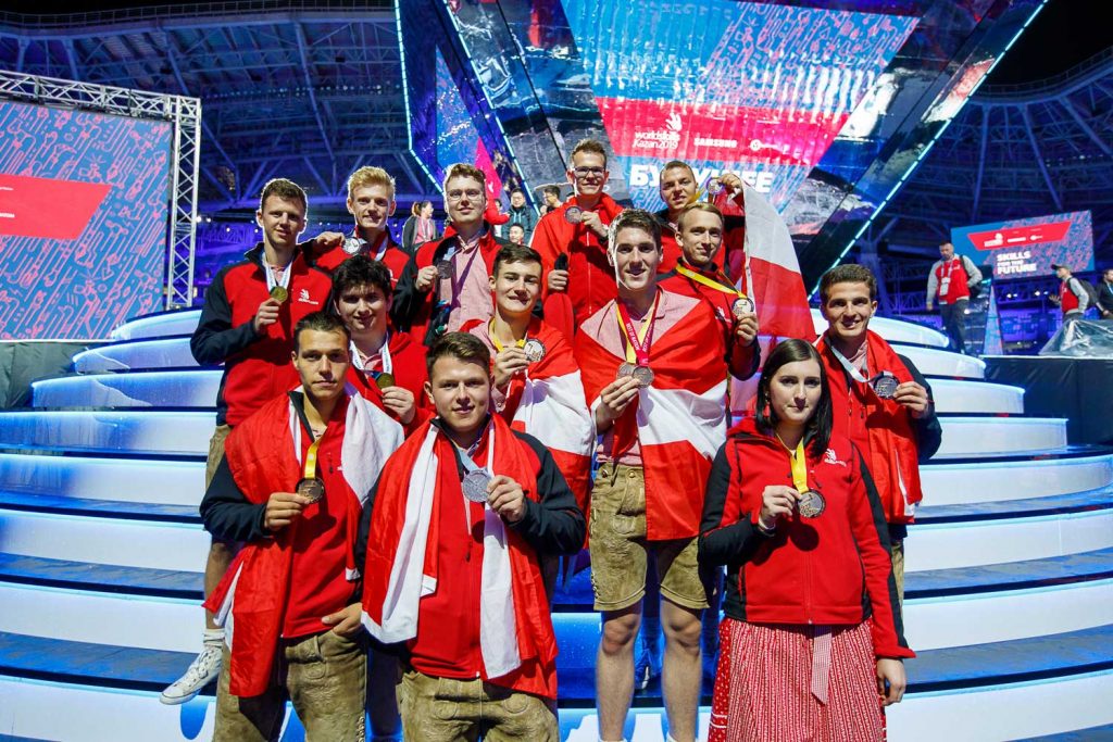 Auch bei den WorldSkills vor zwei Jahren in Kazan haben Österreichs Teilnehmer ausgezeichnet abgeschnitten.