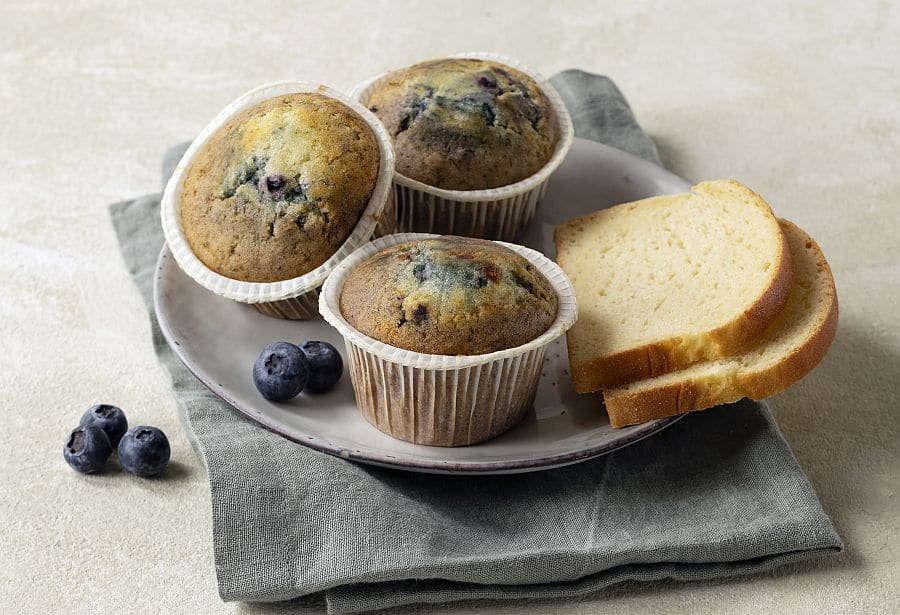 Eine Verlockung für alle Fruchtliebhaber ist der neue glutenfreie Heidelbeermuffin.