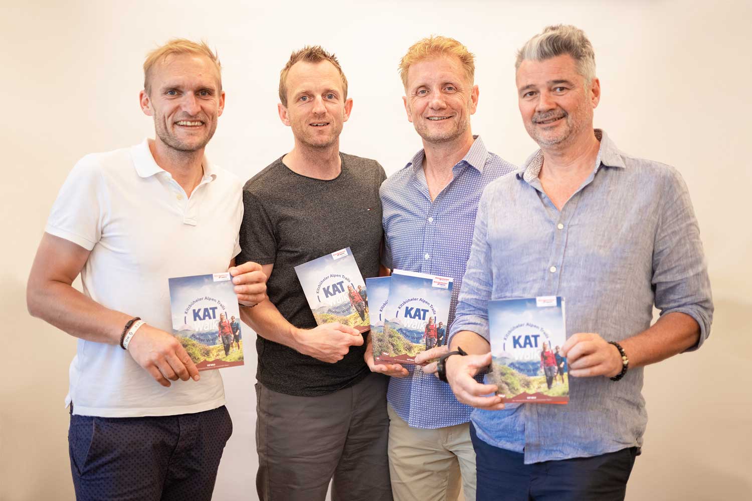 Foto: Magdalena-Laiminger Die vier Geschäftsführer der Kitzbüheler Alpen beim Strategieworkshop: Nachhaltig, regional und digital soll der touristische Weg sein.