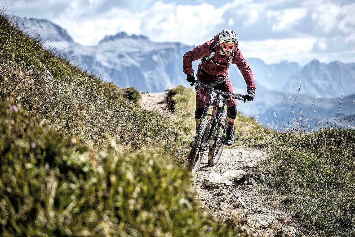 Die echten Freaks biken in den Südtiroler Dolomiten. Foto: Guenther Linder