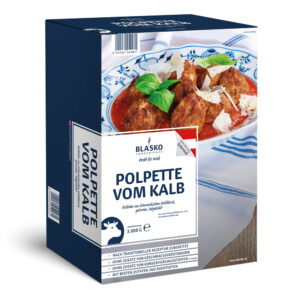 Blasko Convenience - Food - 22197 Karton 125 Polpette vom Kalb 3000g DV MONTAGE