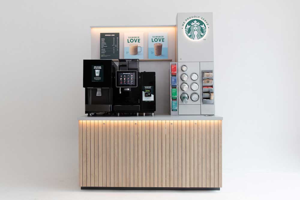„We Proudly Serve Starbucks®“ gibt es jetzt auch als Self-Serve-Lösung.