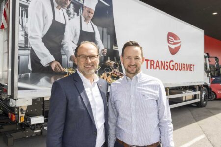 Ukraine Flüchtlinge Thomas Panholzer, Geschäftsführer Transgourmet Österreich und David Kieslinger, COO BistroBox, wollen Flüchtlinge aus der Ukraine unterstützen.