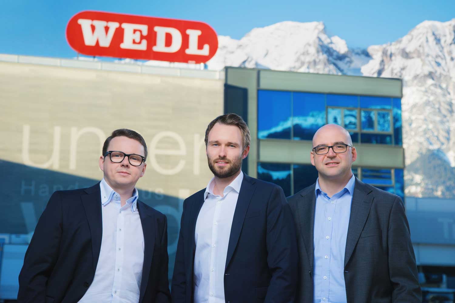 V.l.: Klaus Mantl, Lorenz Wedl, Tobias Waidhofer (Handelshaus Wedl). Foto: Handelshaus Wedl