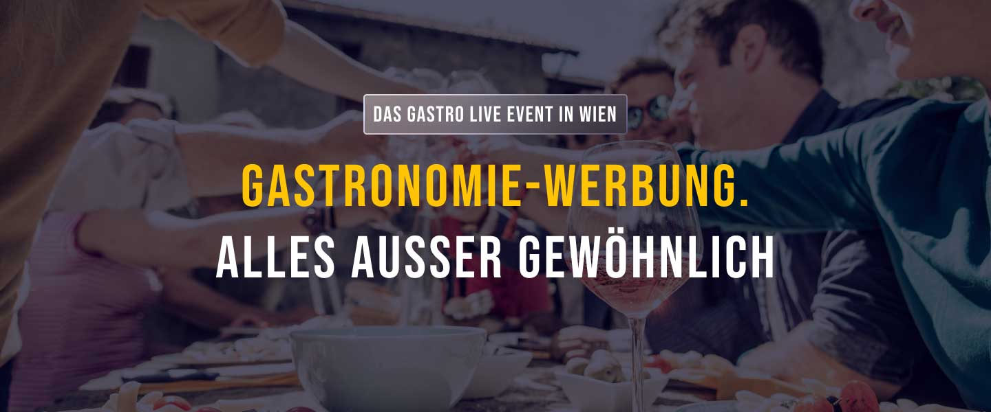 Event-Einladung "Gastronomie Werbung. Alles außer gewöhnlich." - Termine - Banner Newsletter