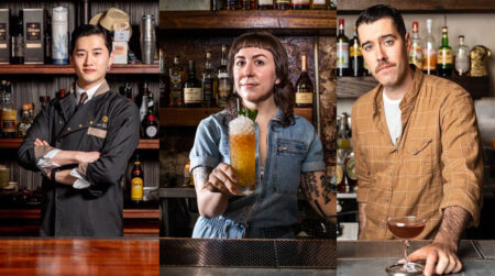 © Coca-Cola HBC Österreich Leo Kim, Haley Traub & Brandon Bramwell (v. l.) bringen im Jänner internationales Flair in zwei Wiener Bars.
