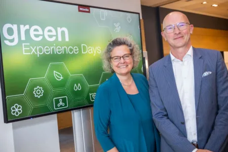 Sandra Kolleth und Fred Luks bei den Miele Green Experience Days.