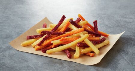 Die neuen Veggie Fries bieten neben einem spannenden Geschmack auch eine besondere Optik.