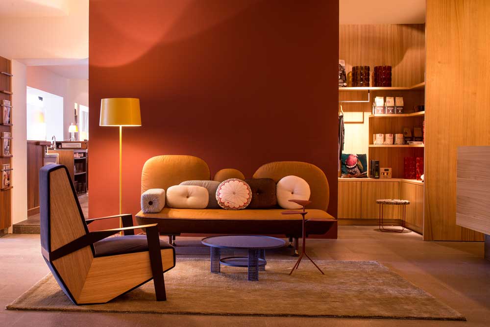 Sommerwohnzimmer in Meran - Planen & Einrichten - Hotel Muchele Rezeption © Hotel Muchele