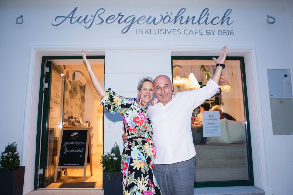 Verena Augustin und Christoph Fälbl sind stolz auf ihr integratives Gastroprojekt.