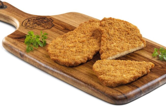 „Null Ufwand, ächt Schnitzel“ soll das neue Produkt laut Hersteller The Green Mountain bieten.